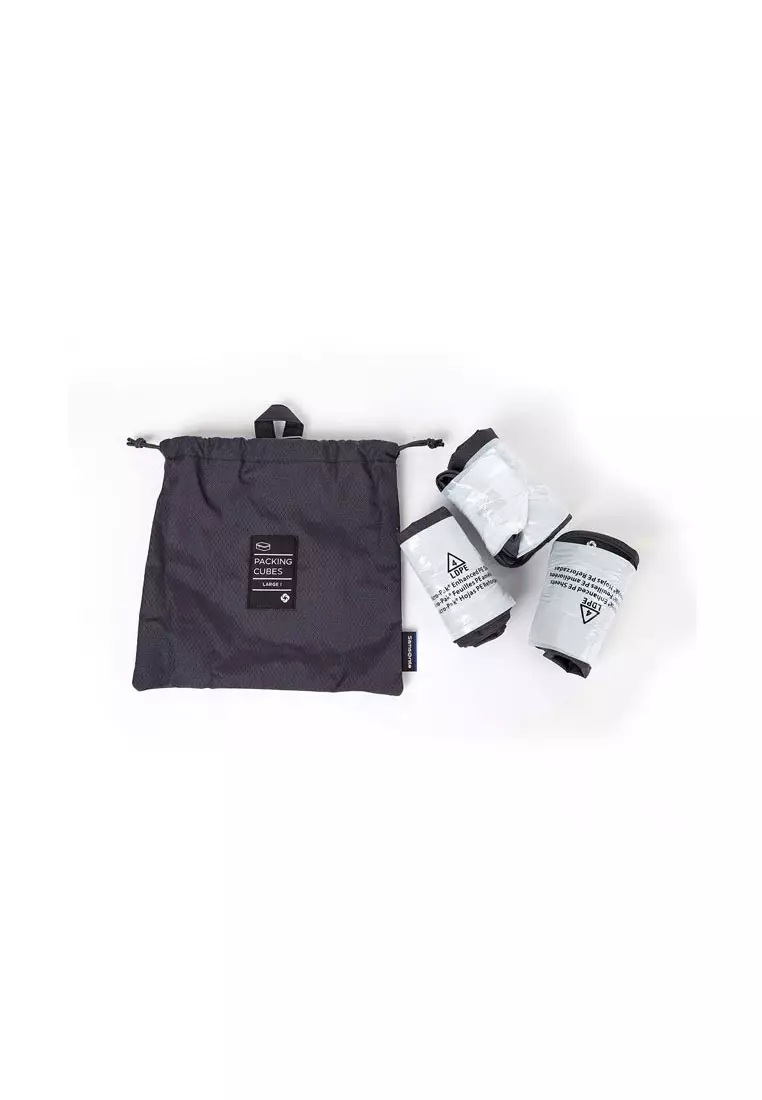 TRAVEL ESSENTIALS PACK. CUBES LARGE I - GRAPHITE