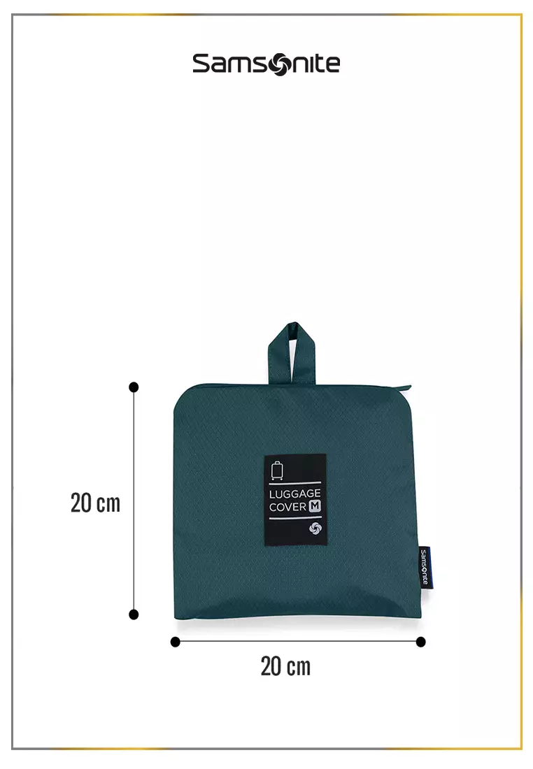 Samsonite Travel Essentials Foldable Luggage Cover M - Emerald Green