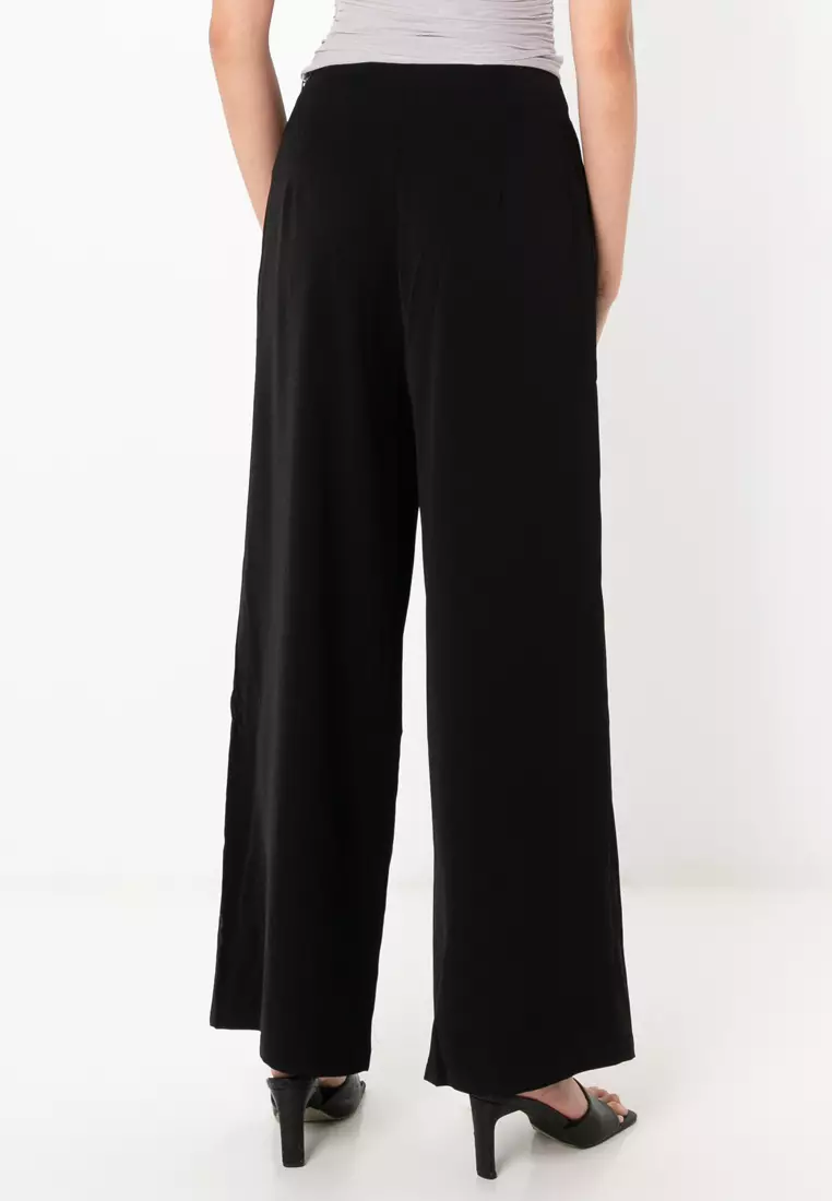 D-Ring Buckle Belt Pants