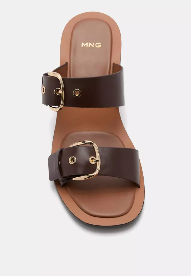 Leather Heels With Buckles