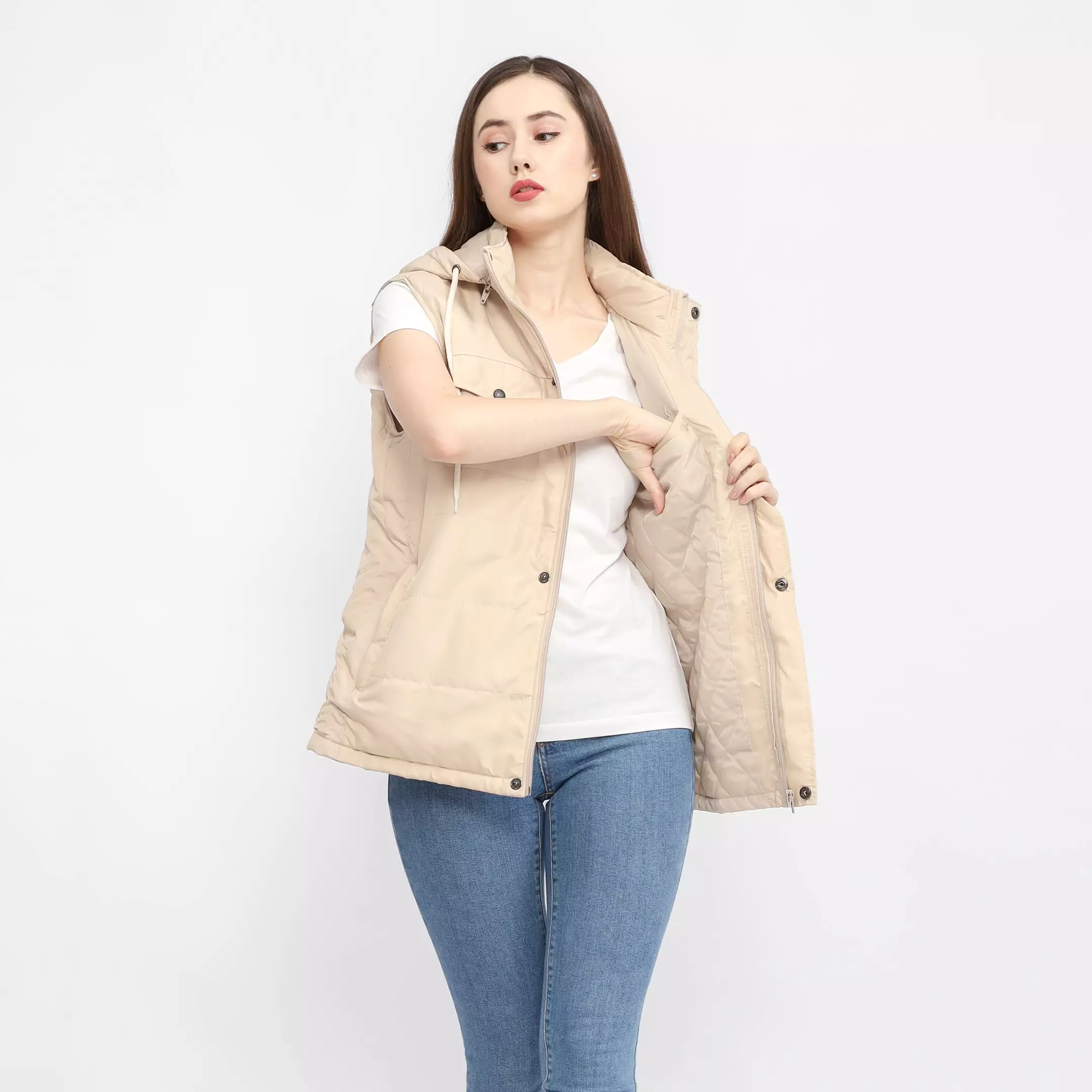 Vest Gloaming Candless Gelembung Rompi Gunung Cream