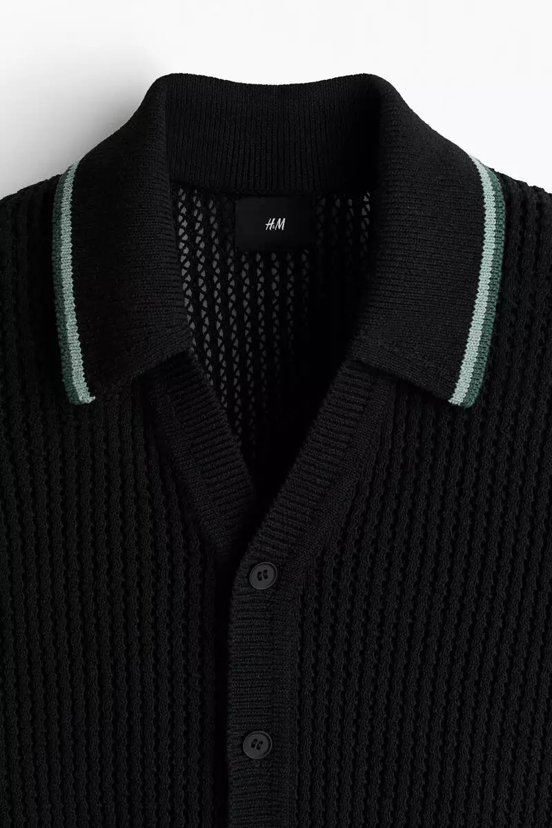 Loose Fit Textured-knit vest