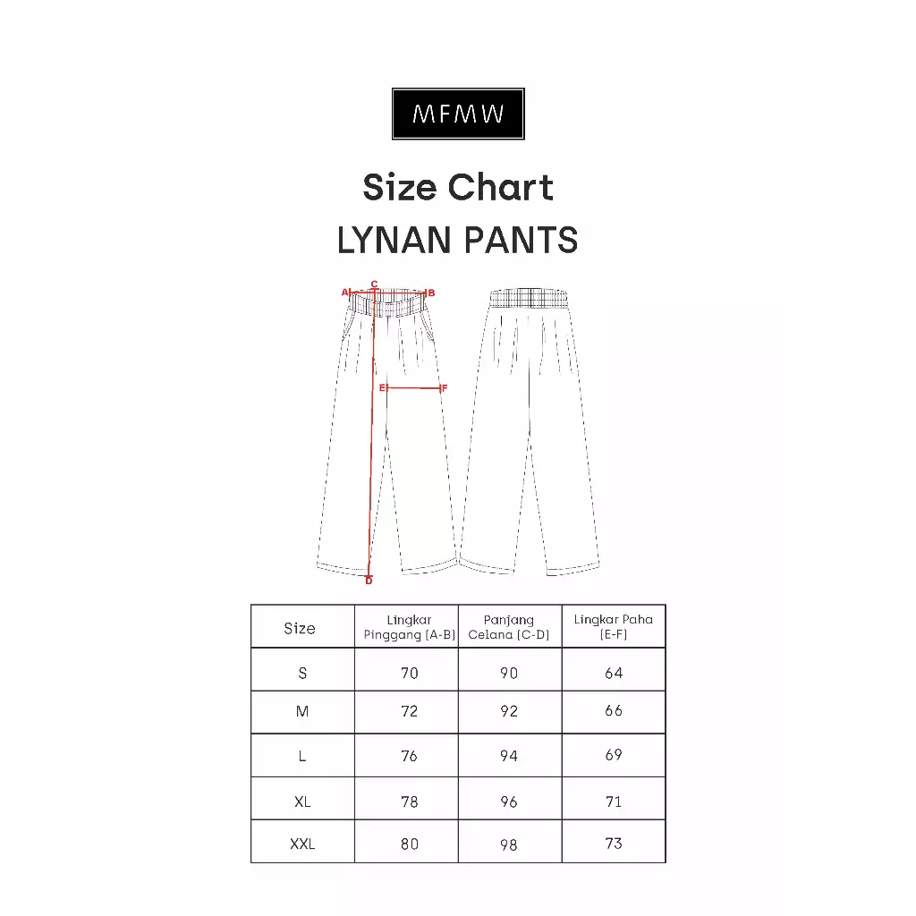 MFMW Lynan Celana panjang Mint Motif Salur