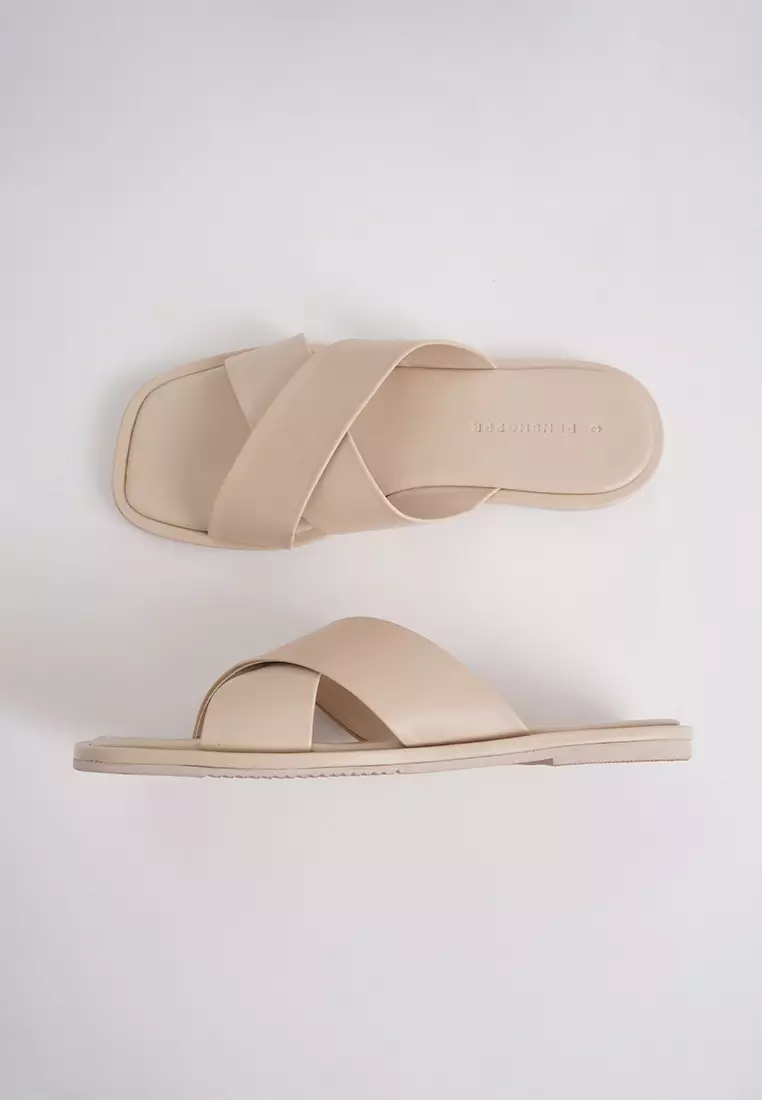 Buy Penshoppe Women s Crossband Slip On Sandals 2024 Online