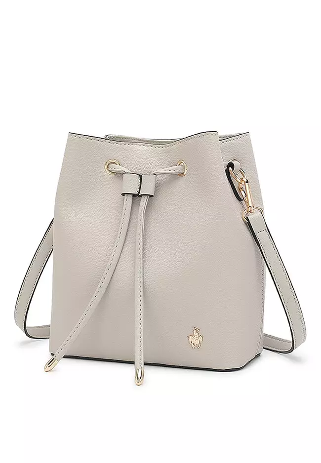 Women's Bucket Bag / Shoulder Bag / Sling Bag / Crossbody Bag (Tas Ember Wanita / Tas Bahu Wanita / Tas Selempang Wanita ) - Putih