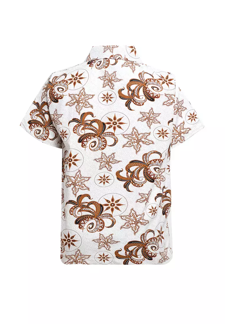 Baju Hem Anak Laki Laki Lengan Pendek Ammar White