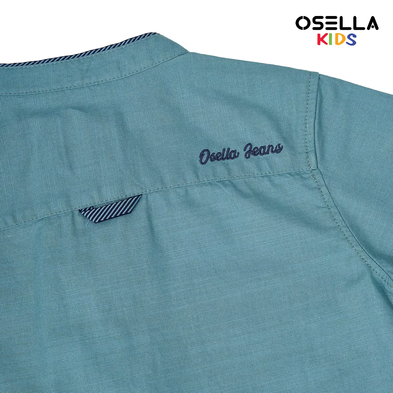 [NEW] Osella Hazza Short Sleeve Shanghai Collared Shirt 2232520419 | Kemeja Lengan Pendek Anak Laki-Laki
