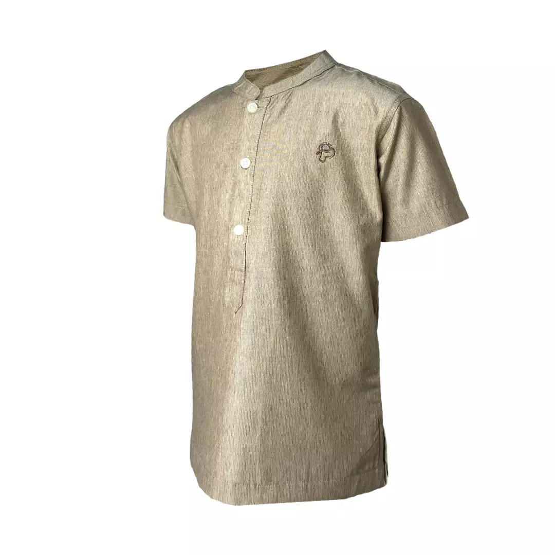 Pingu Koko Anak Laki Laki Shanghai Polos Pendek Coklat 91703528