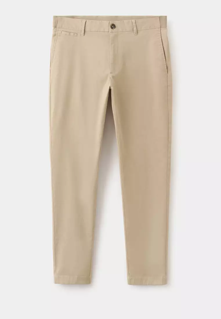 Prato Cropped Tapered Chino Trousers