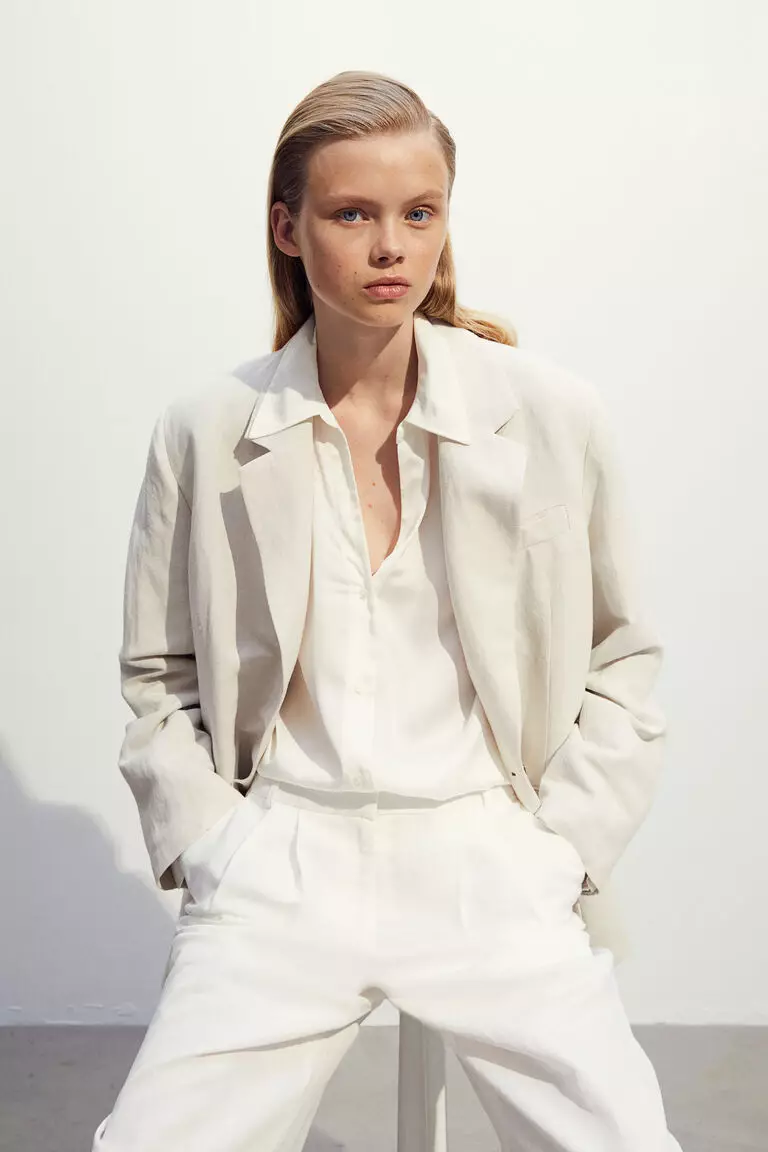 V-neck blouse