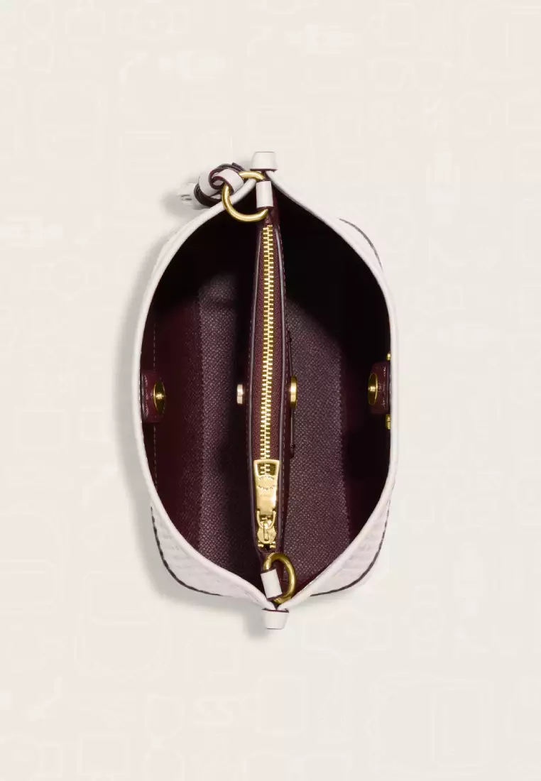 Coach Mollie Bucket Bag 22 In Straw Chalk Multi