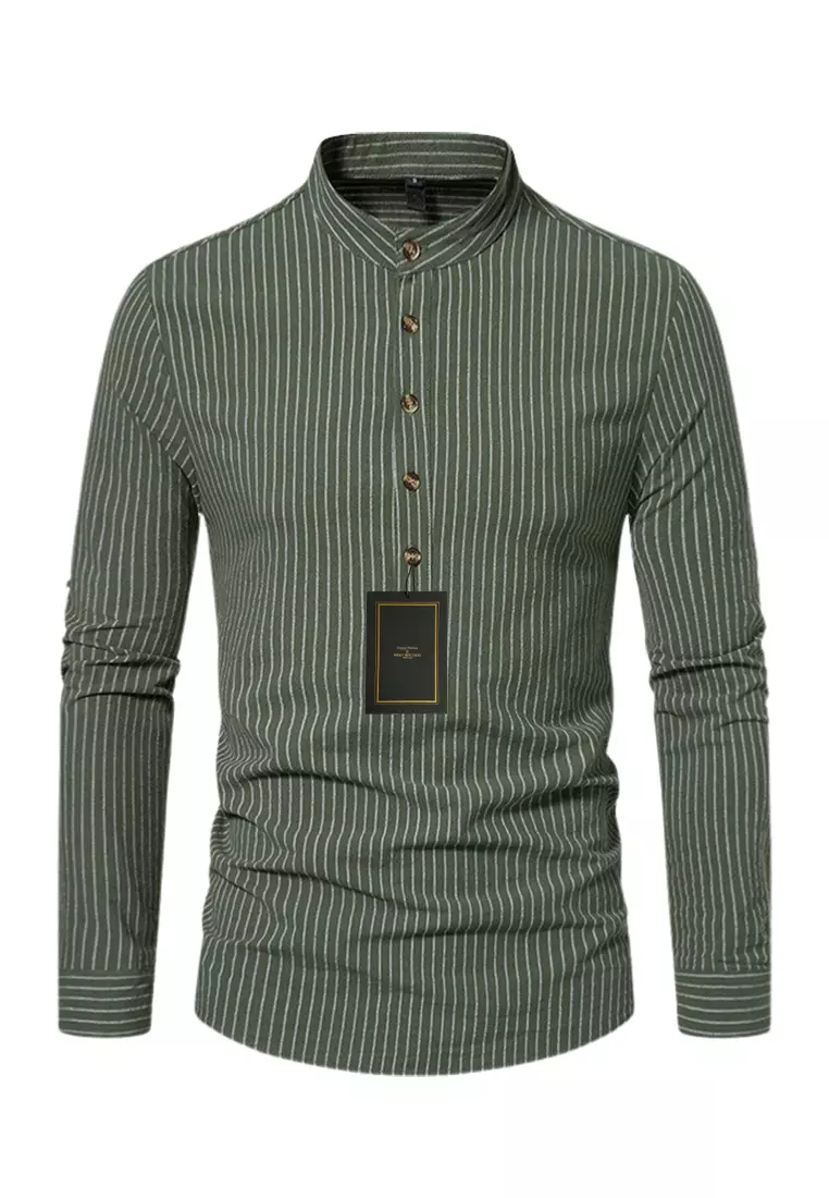 Buy Twenty Eight Shoes Causal Striped Slim Fit Long Sleeve Shirt