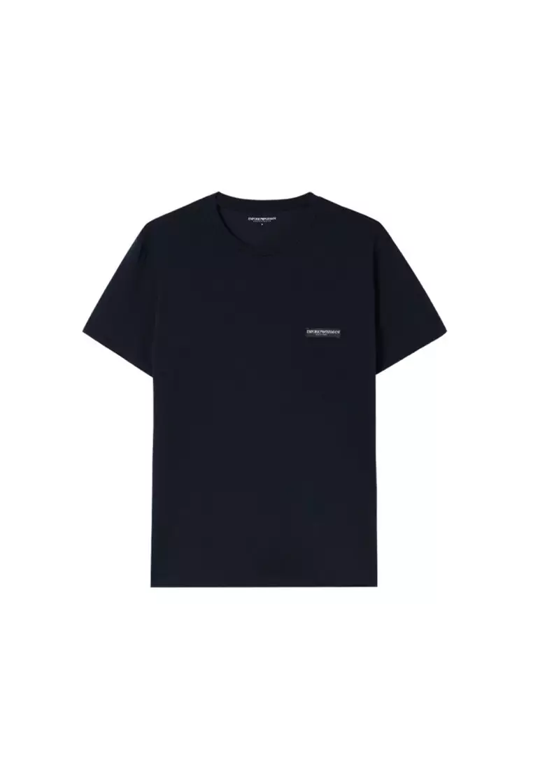 Men's Short Sleeved T-Shirt in Gray Purple Black EM000391 AF10777