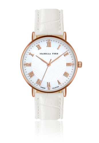 Isabella Ford white Isabella Ford Chloé White Leather Women Watch 8C61EACC52F39FGS_1