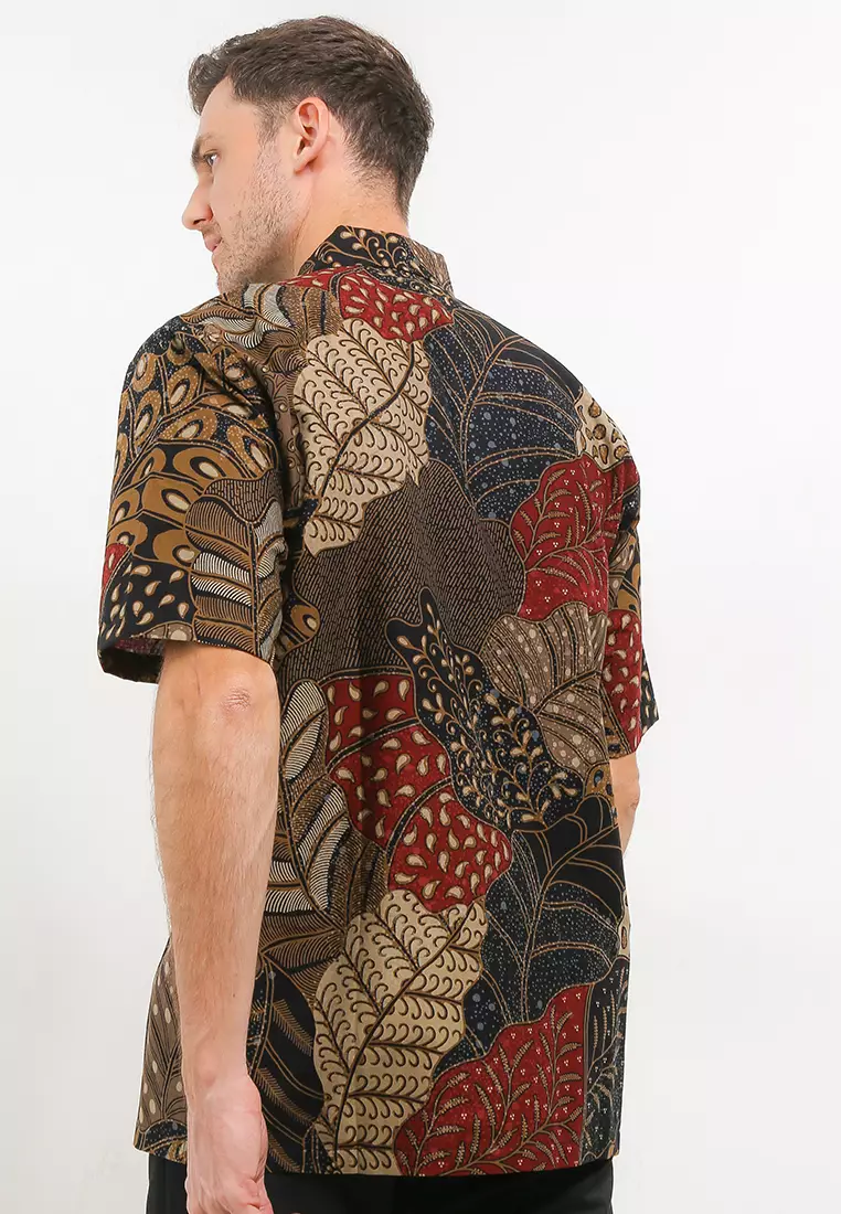 BATIK TALENTA EXCLUSIVE Lengan pendek PARCA black