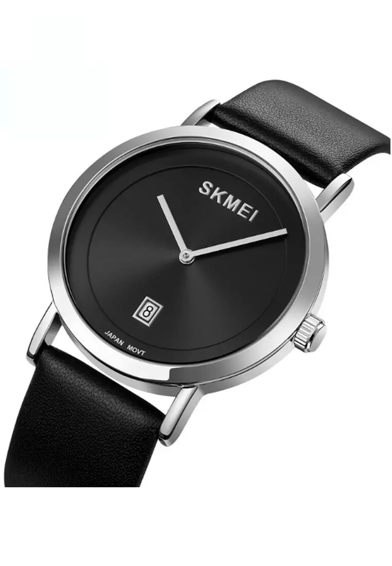 Jam Tangan Analog Pria Waterproof Strap Tali Material Kulit Leather BL77 ORIGINAL