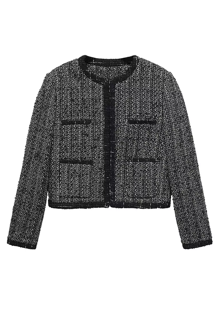 Trim tweed jacket outlet