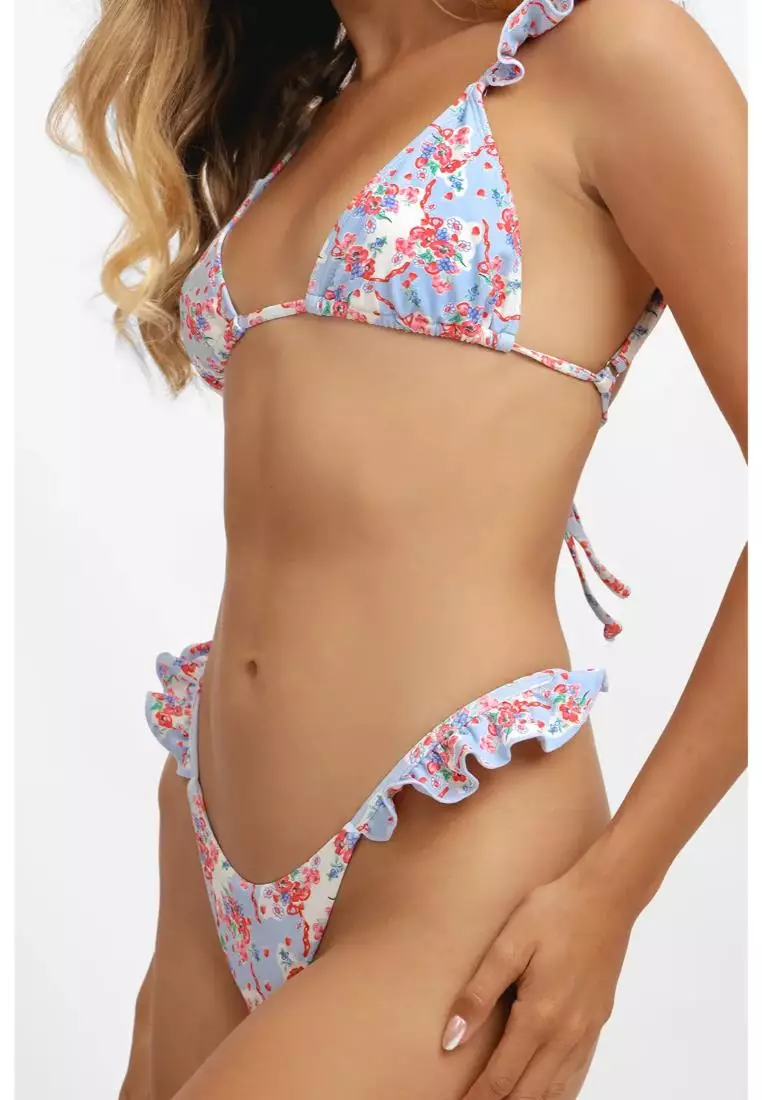 Tessa Triangle Bikini Top / Summer Berries Final Sale