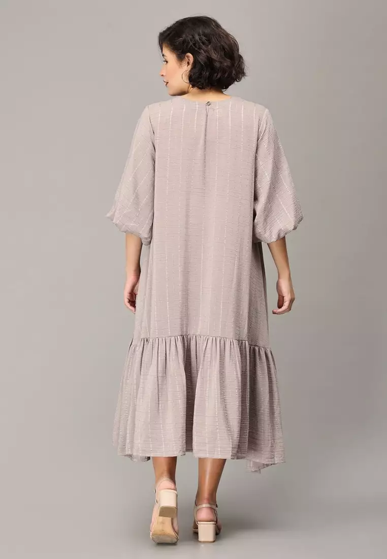 Embrace The Grey Maternity Oversized Tunic Dress