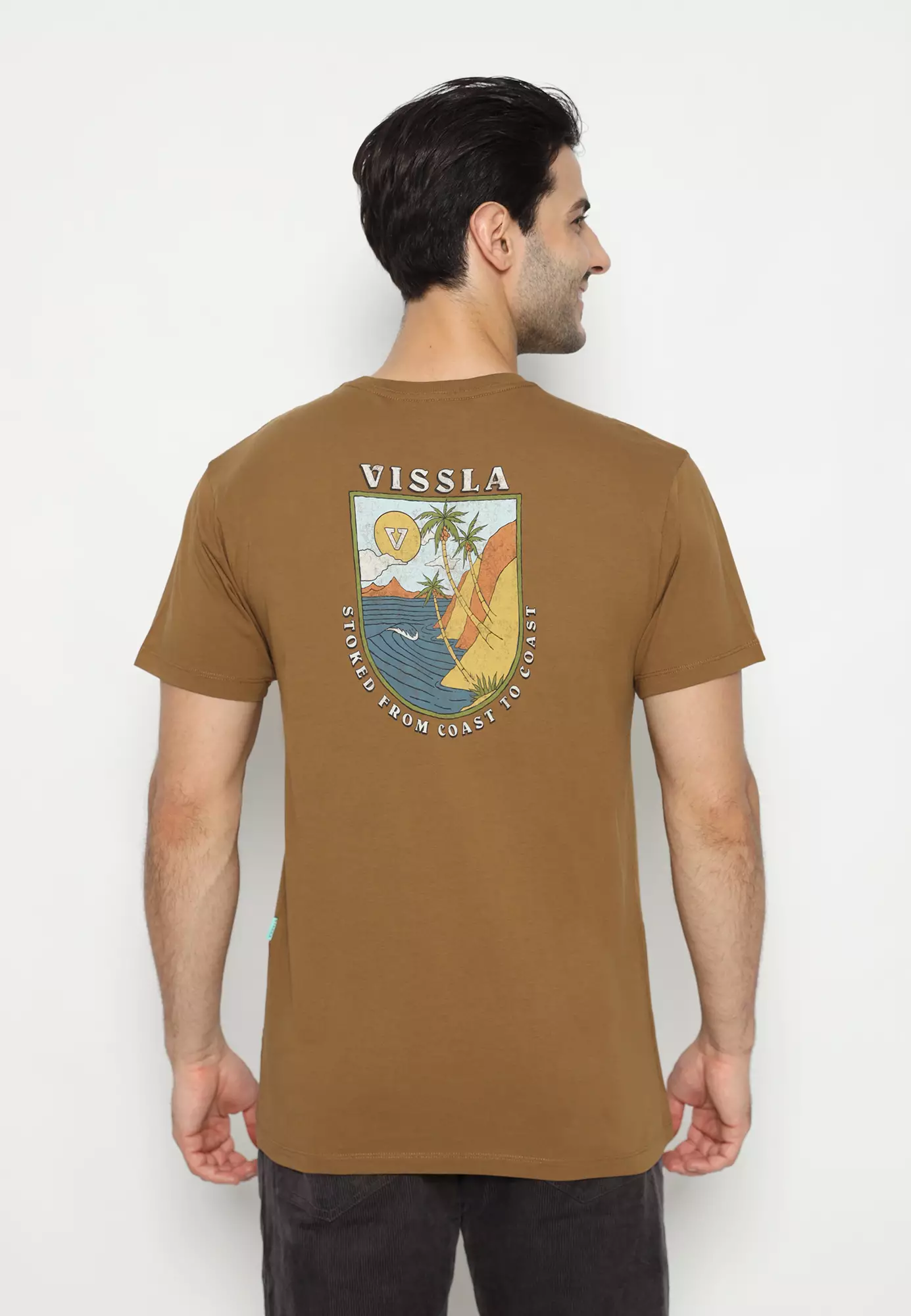 VISSLA☆COASTLINER ORGANIC TEE バックプリント 半袖 Tシャツ VISSLA☆COASTLINER ORGANIC TEE バックプリント 半袖 Tシャツ