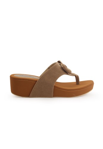 Raindoz Women Sandals Wedges Light - Tan