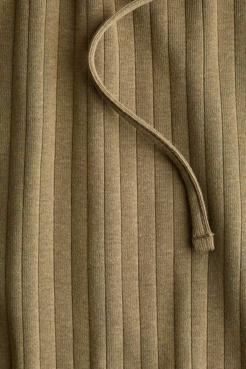 Ribbed drawstring trousers