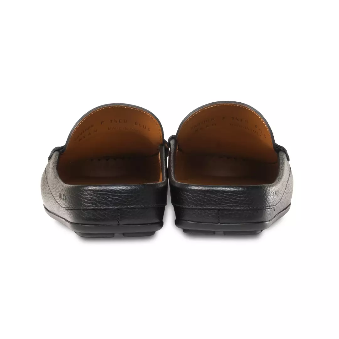 Clay Driver in Grained Leather - Black