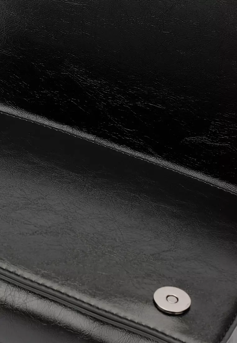 Women's Chain Shoulder Bag / Sling Bag / Crossbody Bag (Tas Bahu Wanita / Tas Selempang Wanita) - Hitam