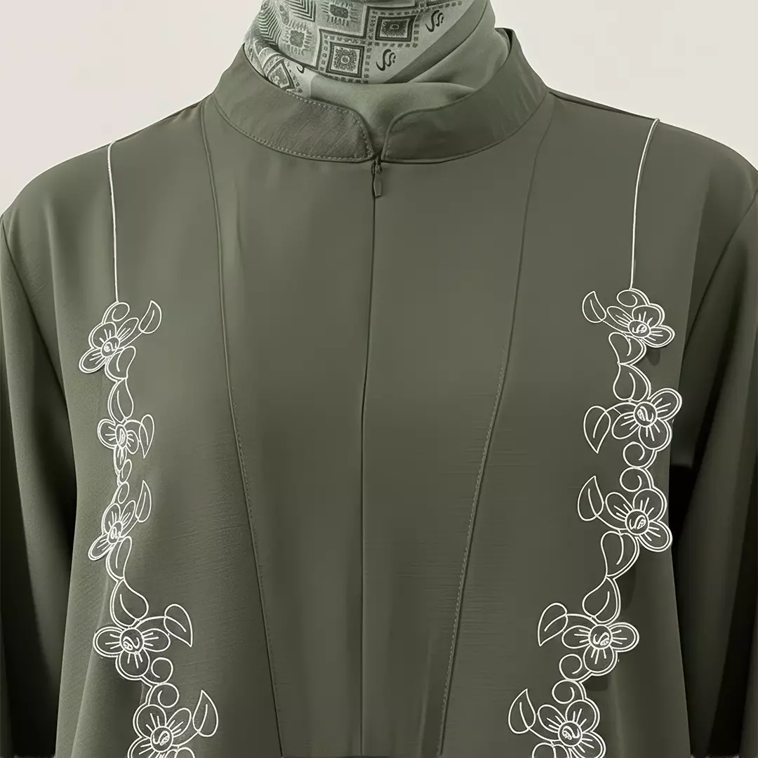 Rabbani - Dress Muslim Wanita Dewasa Lengan Panjang Dresslim Adelina Exclusive - Cypress