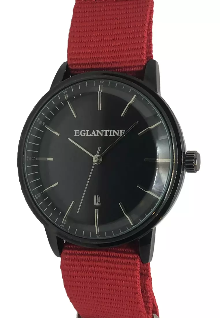 Red hot sale strap watches