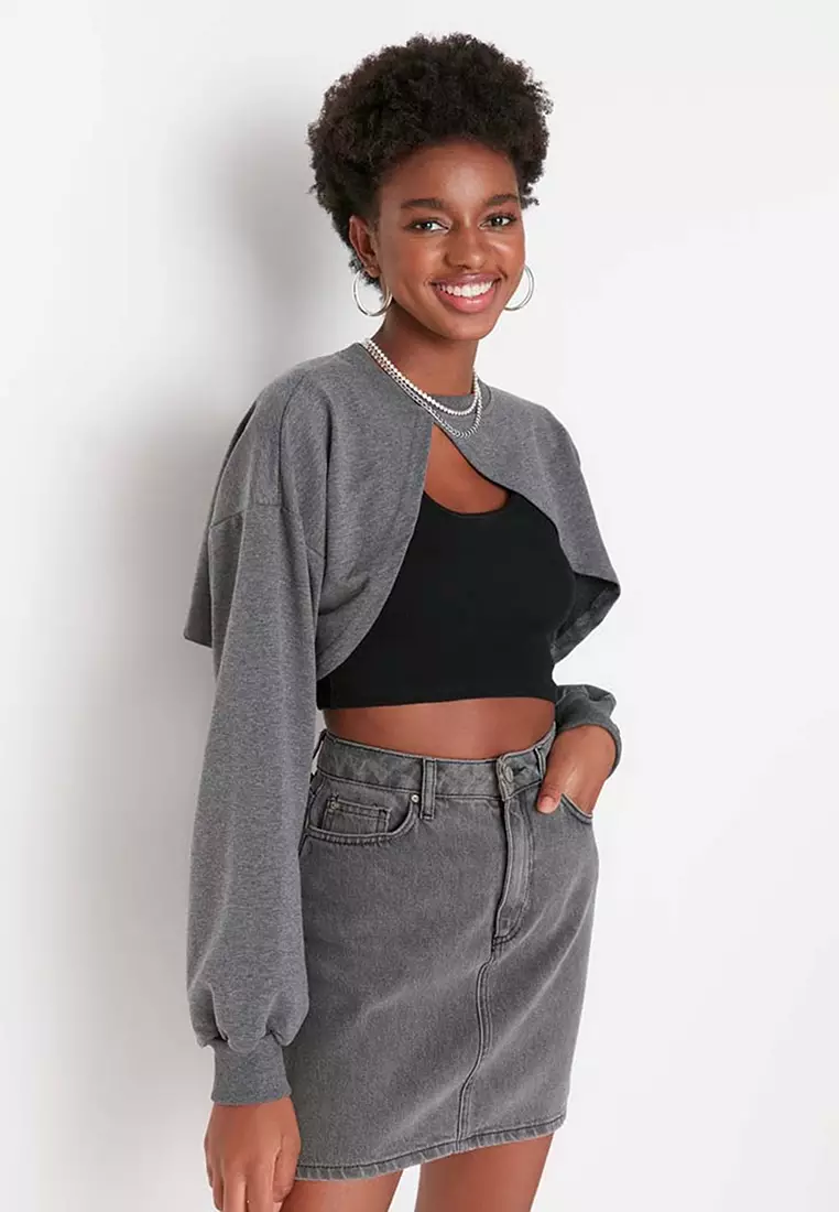 Asymmetrical Crop Sweatshirt