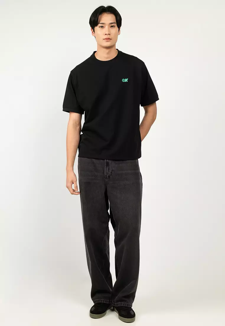 Cooling Pique Crewneck Jersey Tee - Calvin Klein Jeans