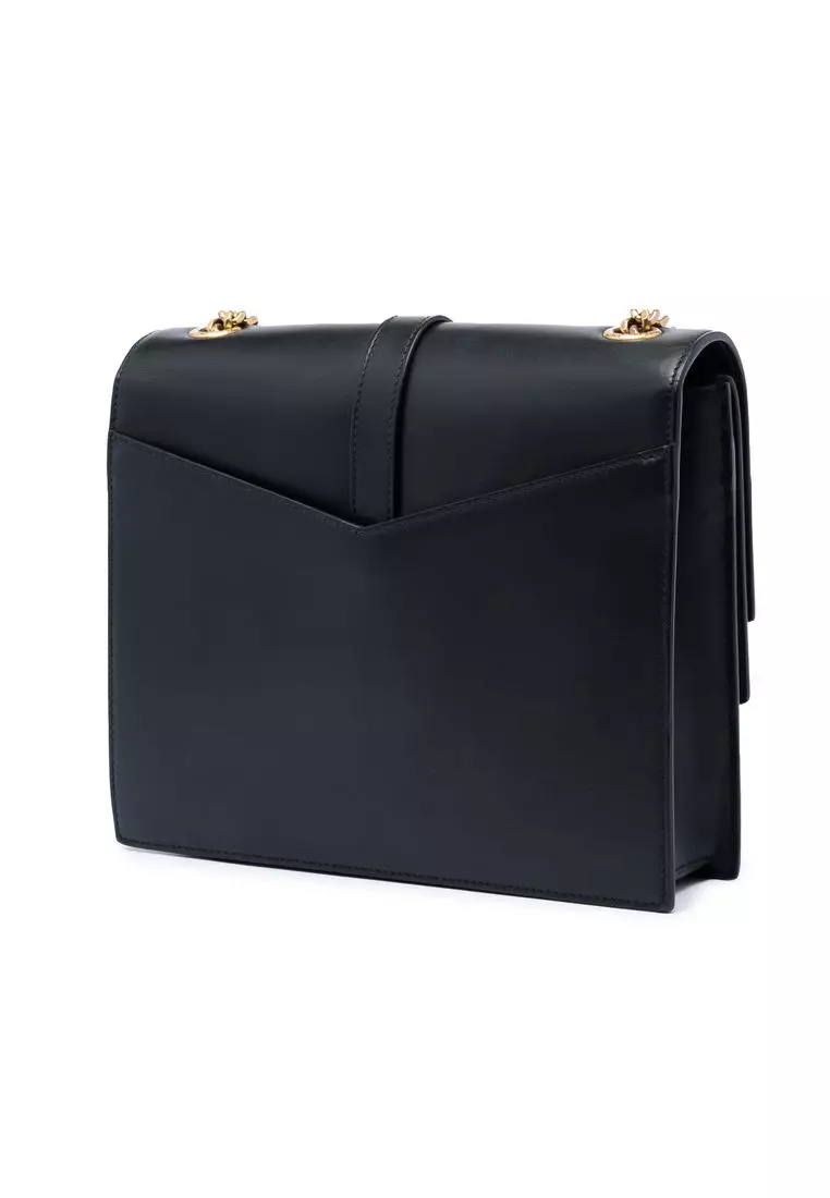 Pre-Loved Saint Laurent Medium Leather Monogram Sulpice Crossbody