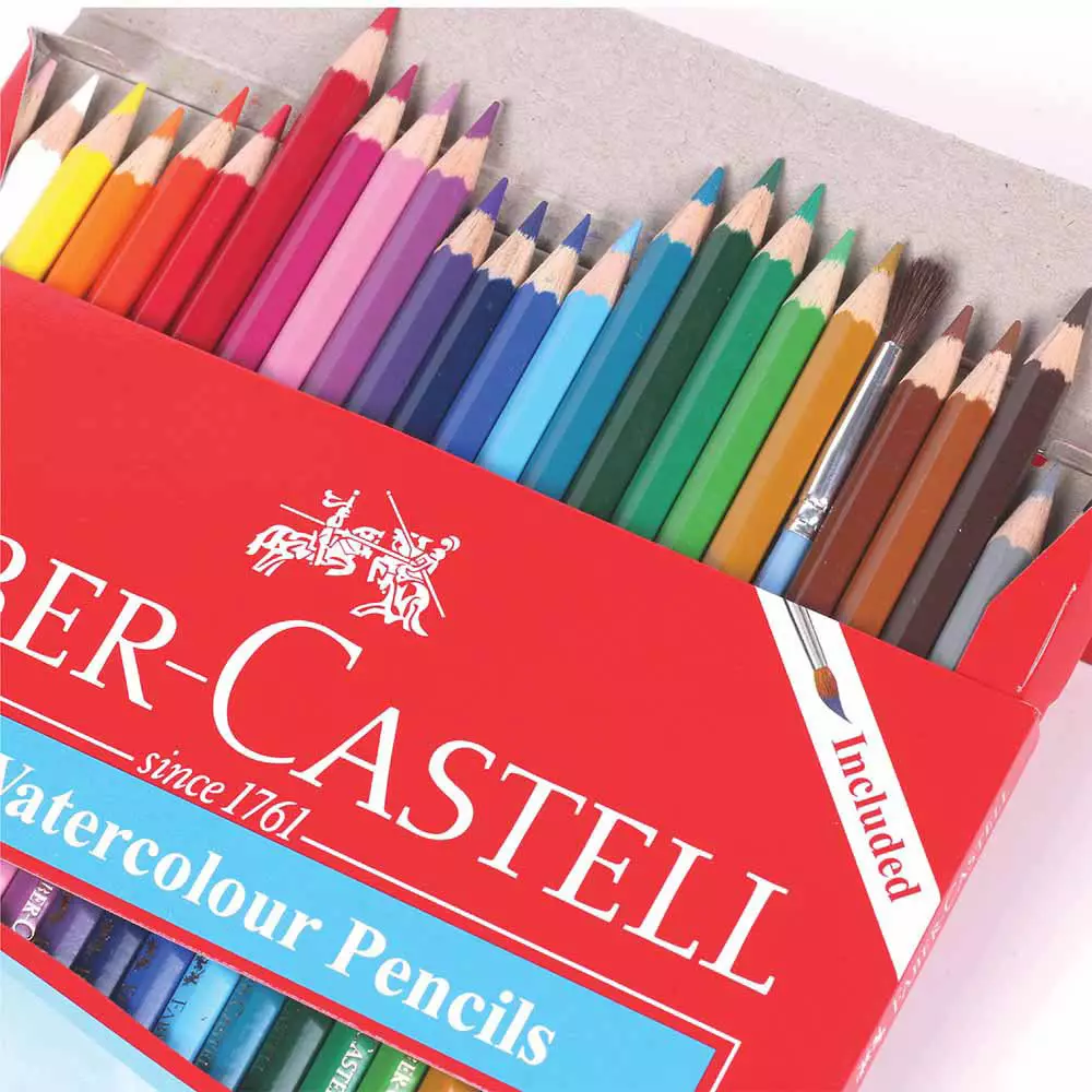 Faber Castell Set 24 Pcs Pensil Warna Watercolour 114464