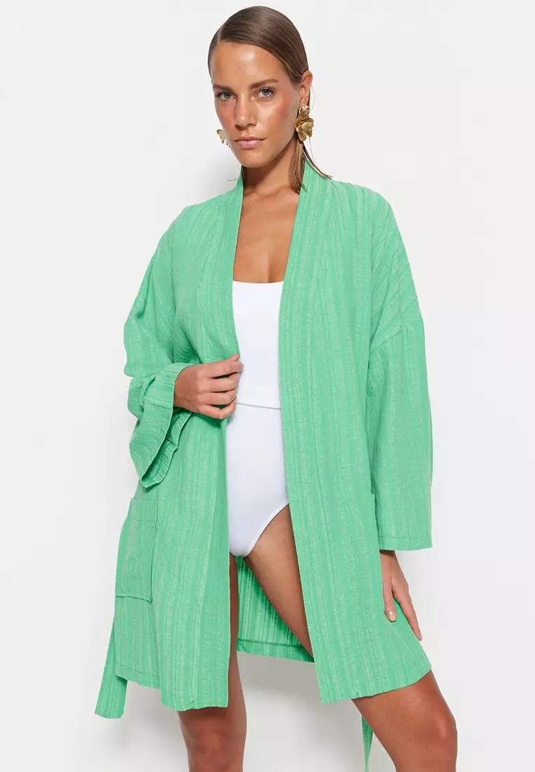 Mint green kimono outlet cardigan