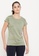Clovia green Clovia Comfort-Fit Active T-shirt in Olive Green 08CABAA3AEE61EGS_2