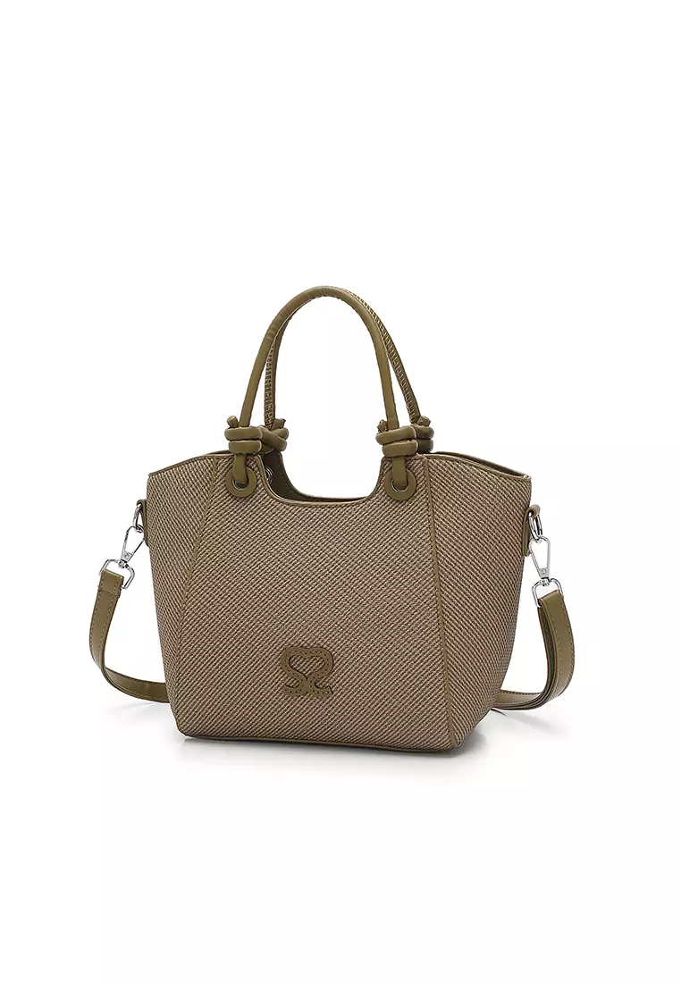 Women's Top Handle Bag / Sling Bag / Crossbody Bag / Shoulder Bag (Tas Tangan Wanita / Tas Selempang Wanita / Tas Bahu Wanita) - Hijau