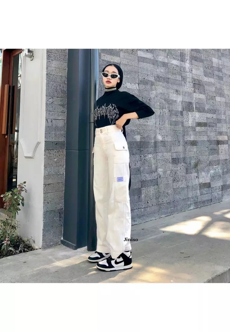 Cargo Baggy Highwaist Jeans 411 HANDS UP