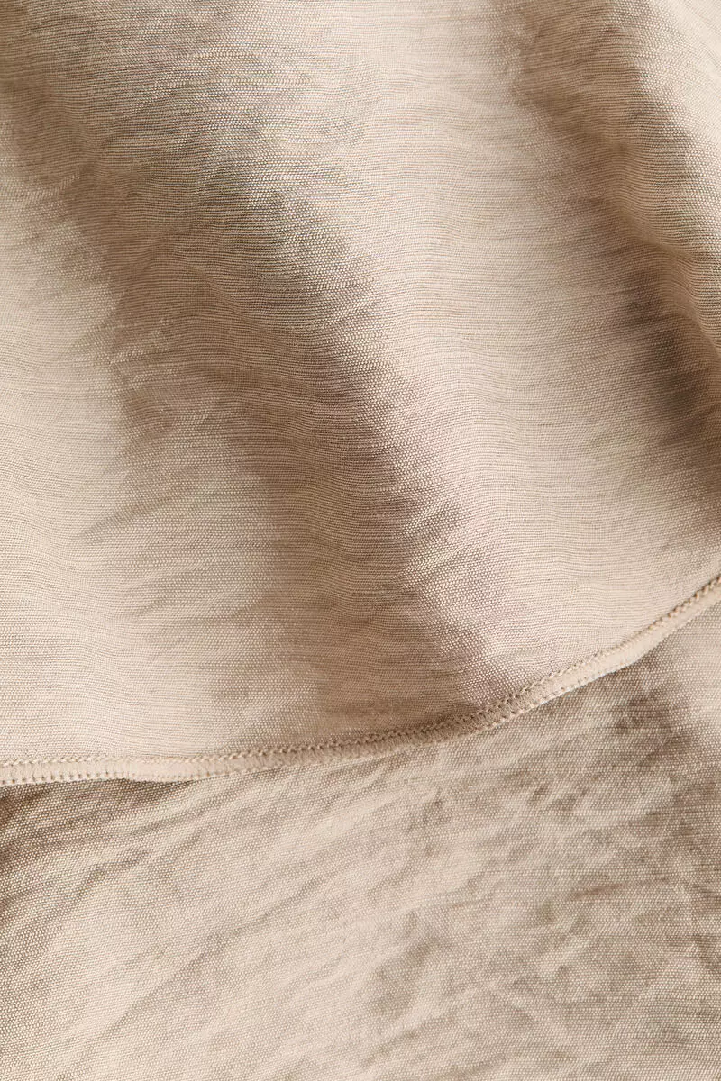Draped-panel tiered skirt
