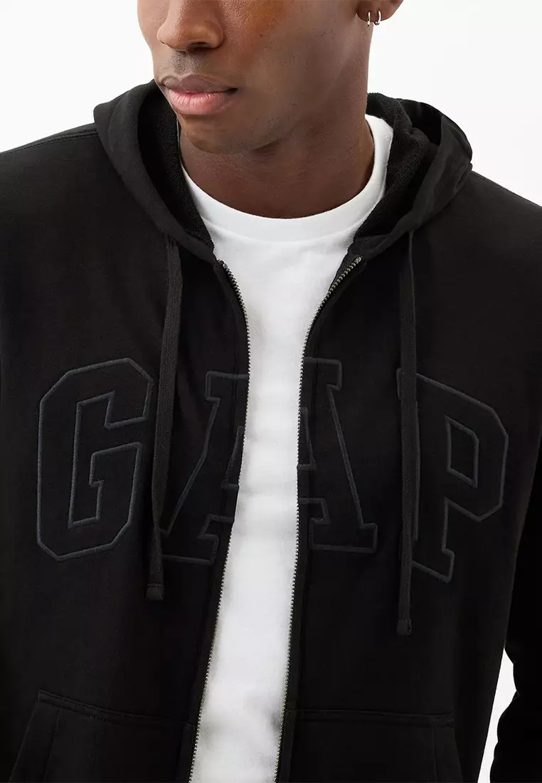 Buy GAP Logo Zip Hoodie 2025 Online ZALORA Philippines
