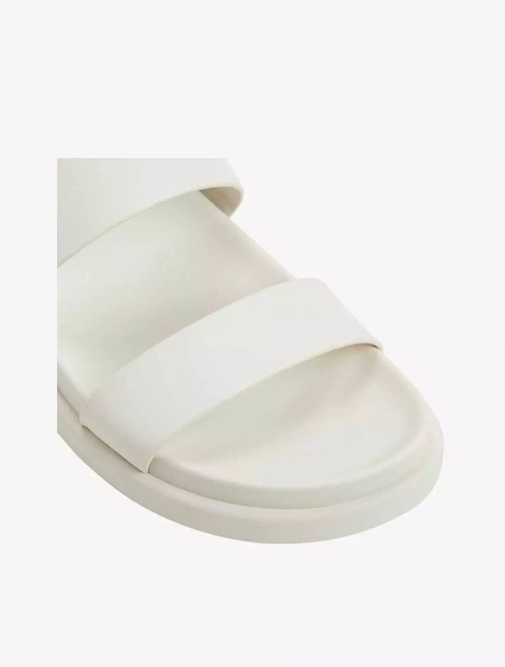 ALDO LAROISEAN FOOTBED SANDALS - WHITE/BONE