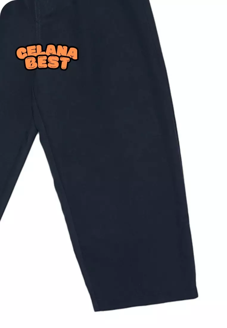 Celana Panjang Katun Best Arrow Biru - (Dark Blue)