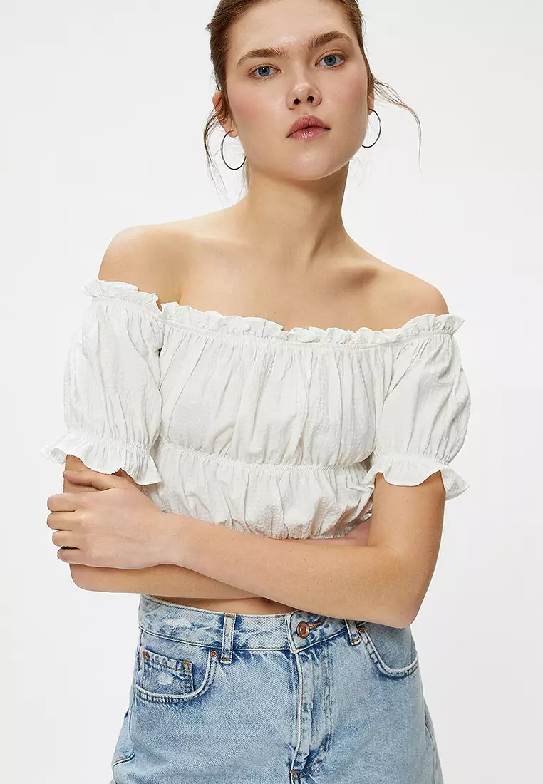 Frilly Off Shoulder Blouse