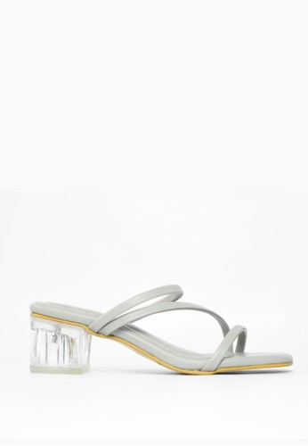 Jual Calensis Vetrin Grey Heels Kaca Transparant Original Zalora Indonesia