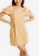 Love, Ara yellow Nicole Canary Yellow Square Neck Puff Sleeves Elastic Back Mini Dress F7975AA941E49AGS_3