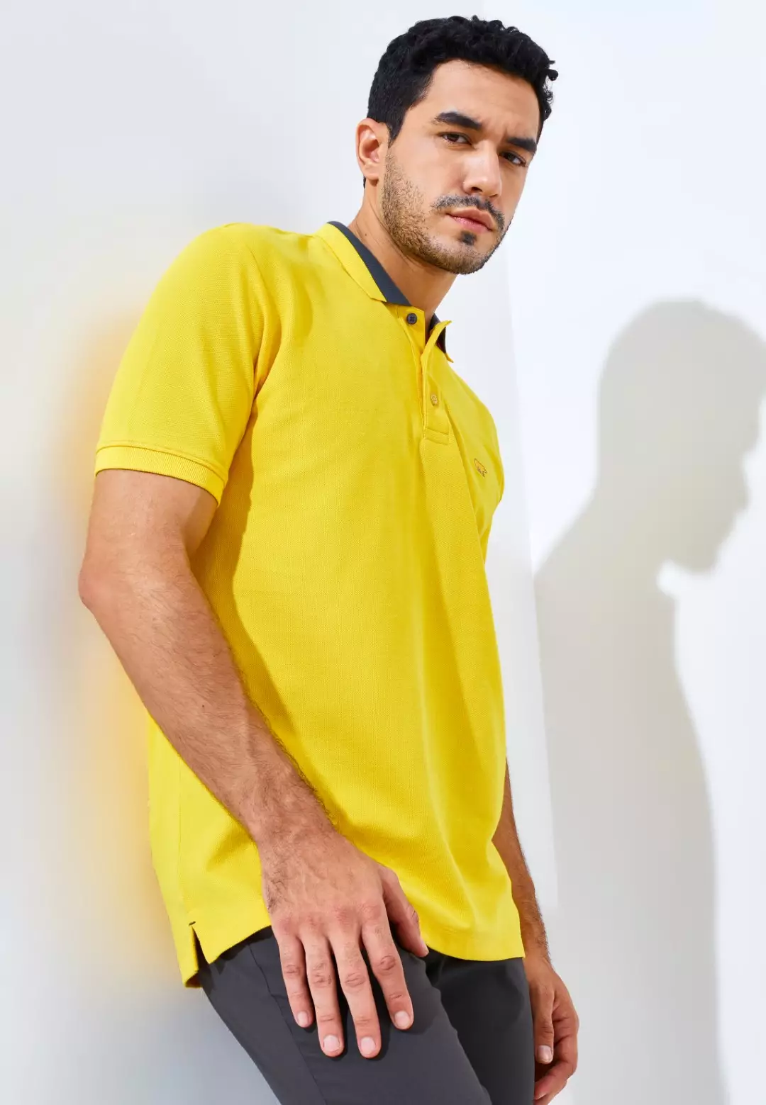 Jack Nicklaus Neo Polo Shirt Pria Regular Fit Yellow Colour Yellow