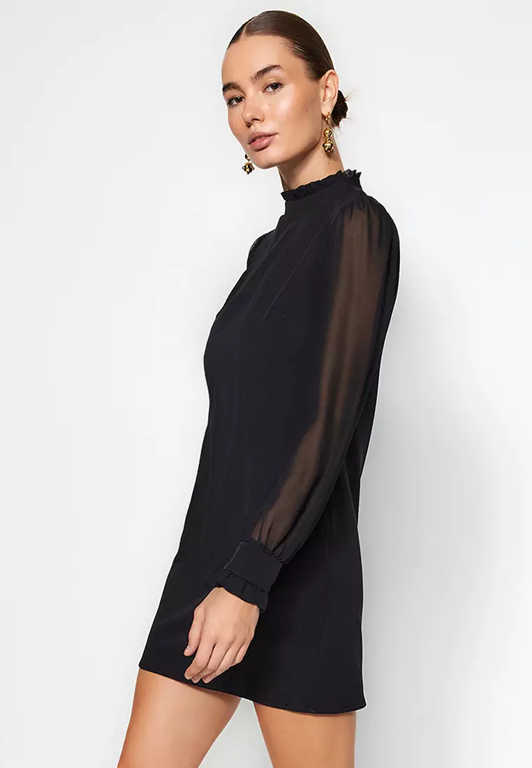 Trendyol off the deals shoulder sheer sleeve