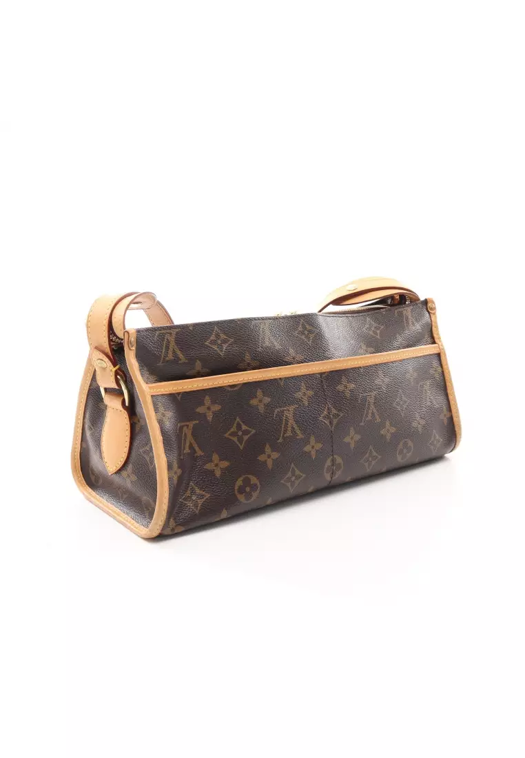 Louis Vuitton LOUIS VUITTON Shoulder Bag Monogram Popincourt Ron Canvas  Brown Gold Women's M40008