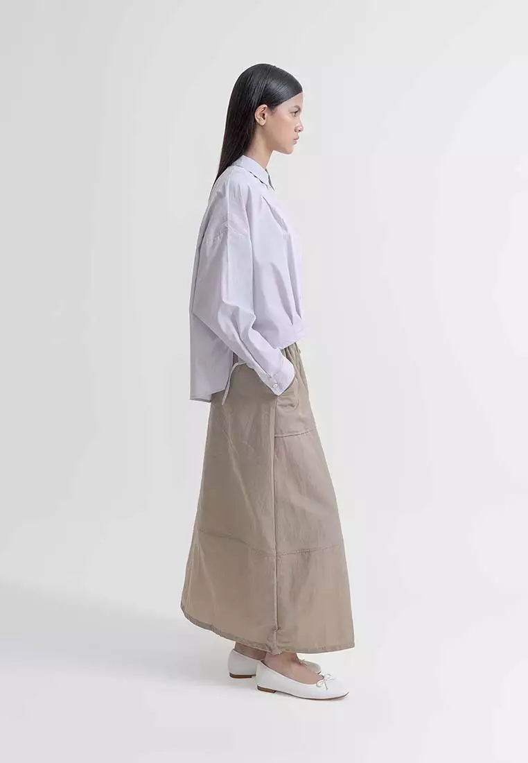 Earth Music & Ecology - Honami Tuck Drawstring Shirt