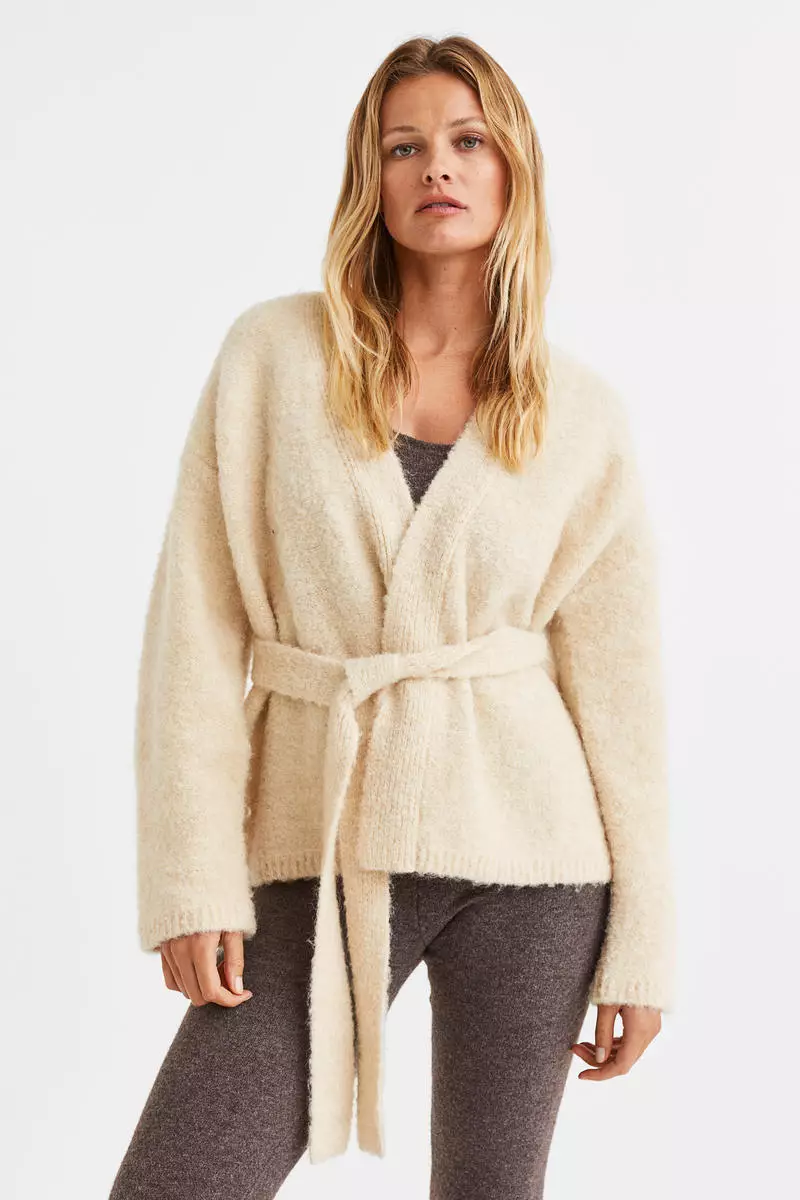 Wool blend clearance cardigan h&m